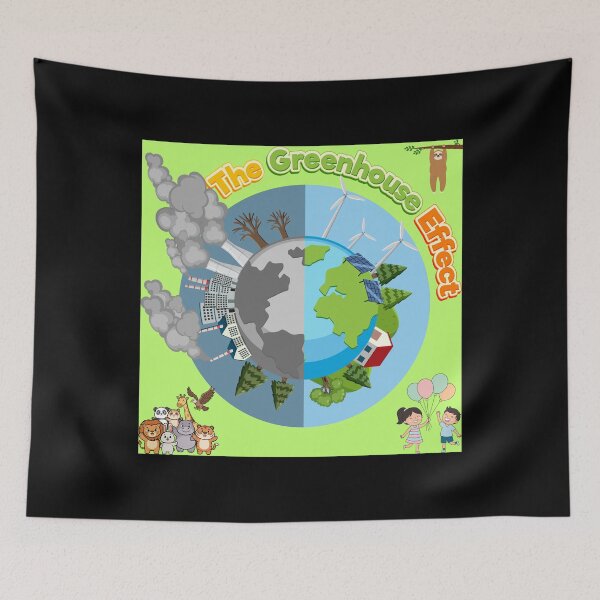 Item preview, The Greenhouse Effect – Climate Change Awareness & Save Our Planet Design designed and sold by DervoTeck2767.