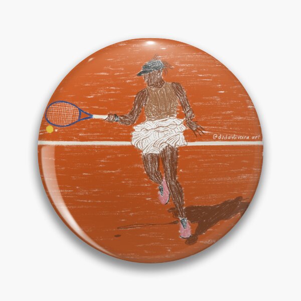 Item preview, Girl tennis player on court Roland garros designed and sold by dudaoliveira.art.