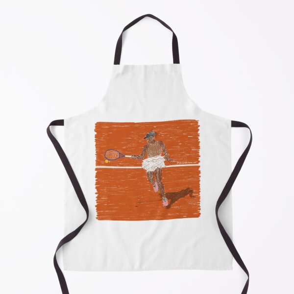Item preview, Girl tennis player on court Roland garros designed and sold by dudaoliveira.art.