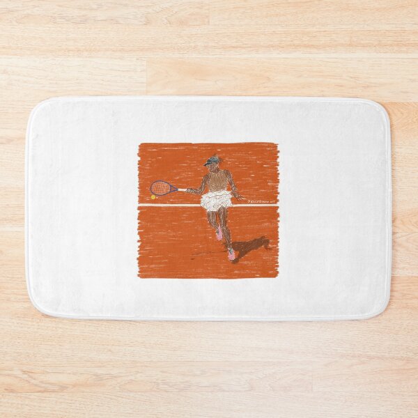 Item preview, Girl tennis player on court Roland garros designed and sold by dudaoliveira.art.