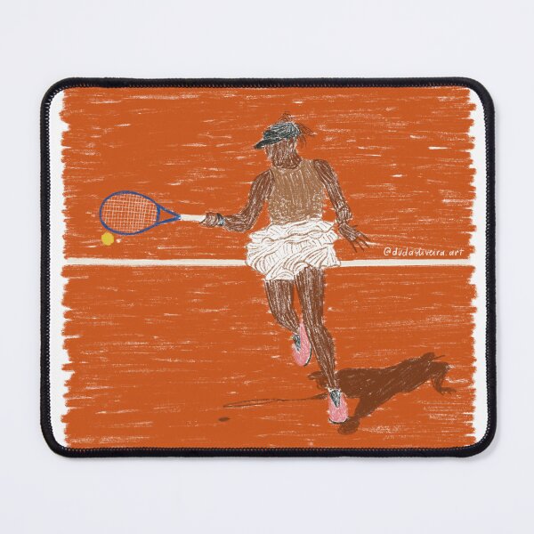 Item preview, Girl tennis player on court Roland garros designed and sold by dudaoliveira.art.