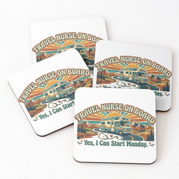 Item preview, Travel Nurse On Board Funny RN Gift Sticker designed and sold by podlook.