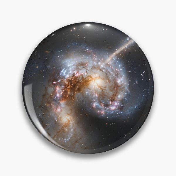Item preview, Majestic Colliding Galaxies Deep Space Cosmic Art designed and sold by novadawy.