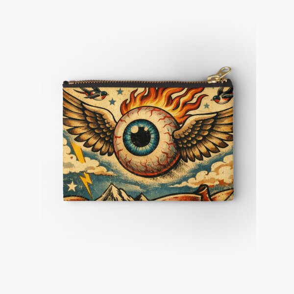 Item preview, Traditional Tattoo Flying Eye and Sunburst designed and sold by dragonmotor7.