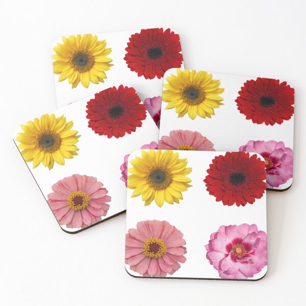 Item preview, Colorful Floral Sticker Pack | Sunflower Rose Gerbera Zinnia Stickers | Botanical Flower Bundle | Cottagecore Aesthetic Decor Pink designed and sold by Art IN Pack.