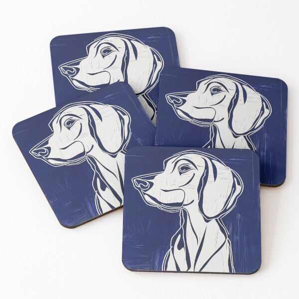 Item preview, Brittany Spaniel - Blue Abstract Art designed and sold by shadow-bloom.
