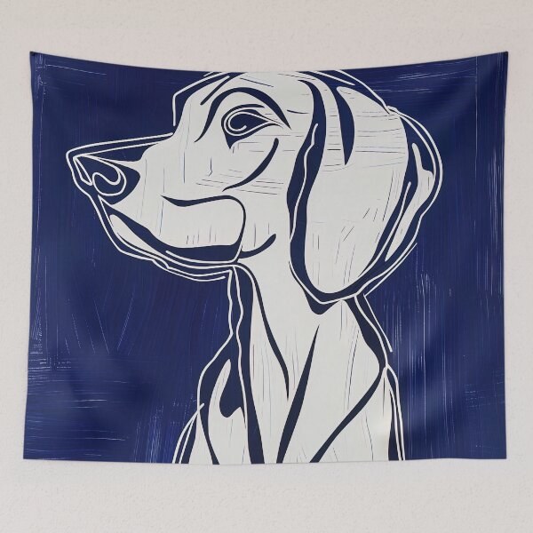 Item preview, Brittany Spaniel - Blue Abstract Art designed and sold by shadow-bloom.