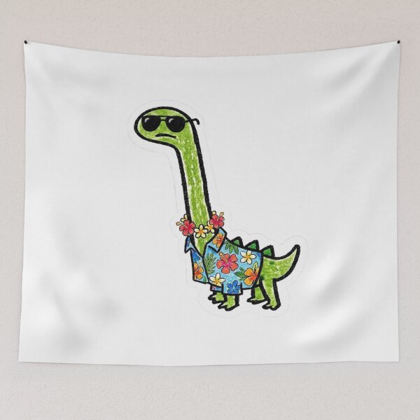 Item preview, Rex dinosaur wearing beach clothes designed and sold by Emma0015.