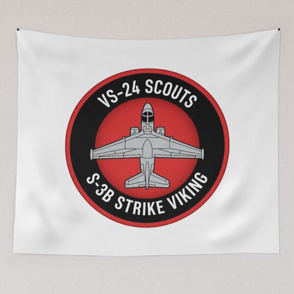 Item preview, VS-24 Scouts S-3B Strike Viking Squadron Emblem designed and sold by CharlieDesings.