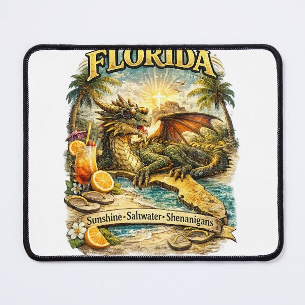 Item preview, Florida Dragon | Sunshine Saltwater Shenanigans designed and sold by ButterflyHolly Resource.