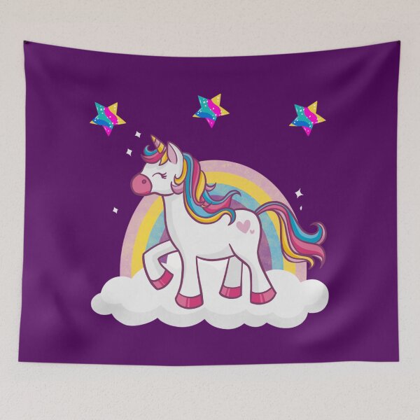 Item preview, Cute Rainbow Unicorn on Cloud | Magical Fantasy Kawaii Design designed and sold by Yasmine Mohammed.