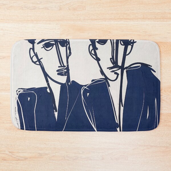 Item preview, Brothers - Blue Abstract Art designed and sold by shadow-bloom.