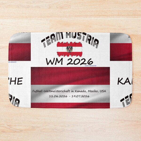 Item preview, Austria Österreich Fan T‑Shirt WM 2026 outfit designed and sold by cabevo.