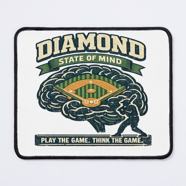 Item preview, Diamond State of Mind Baseball Brain designed and sold by Dresut.