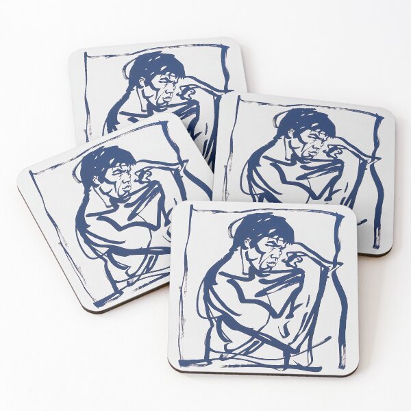 Item preview, Bruce Lee - Blue Abstract Art designed and sold by shadow-bloom.