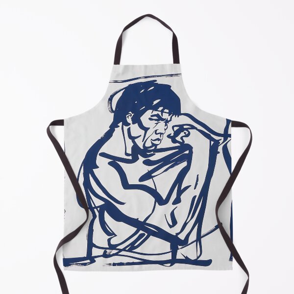 Item preview, Bruce Lee - Blue Abstract Art designed and sold by shadow-bloom.