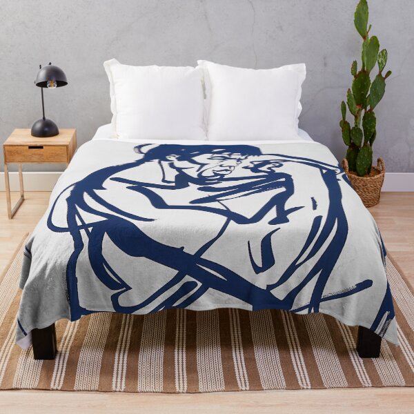 Item preview, Bruce Lee - Blue Abstract Art designed and sold by shadow-bloom.