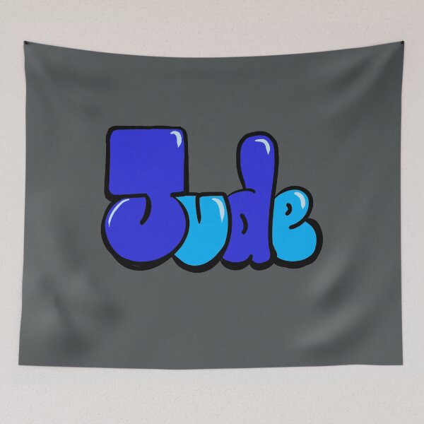 Item preview, Jude Name Art Retro 70s Typography Vintage Bubble Letters designed and sold by Artonmytee.