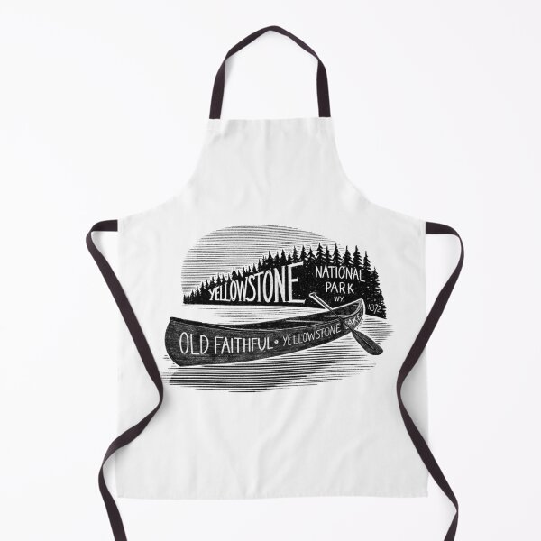 Item preview, Yellowstone National Park Canoe Label designed and sold by John Morris Illustration.