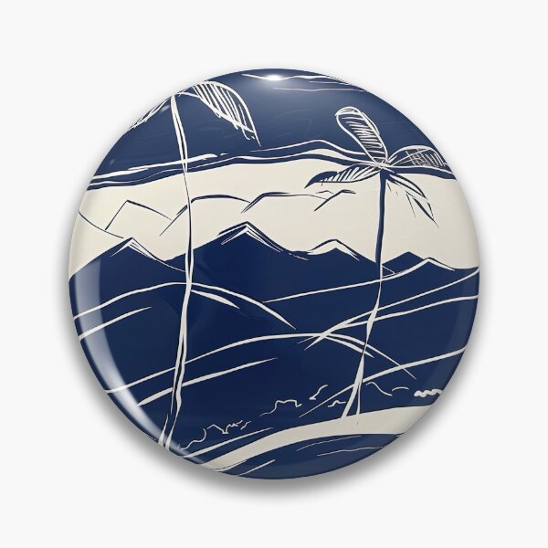Item preview, Brunei landscape - Blue Abstract Art designed and sold by shadow-bloom.