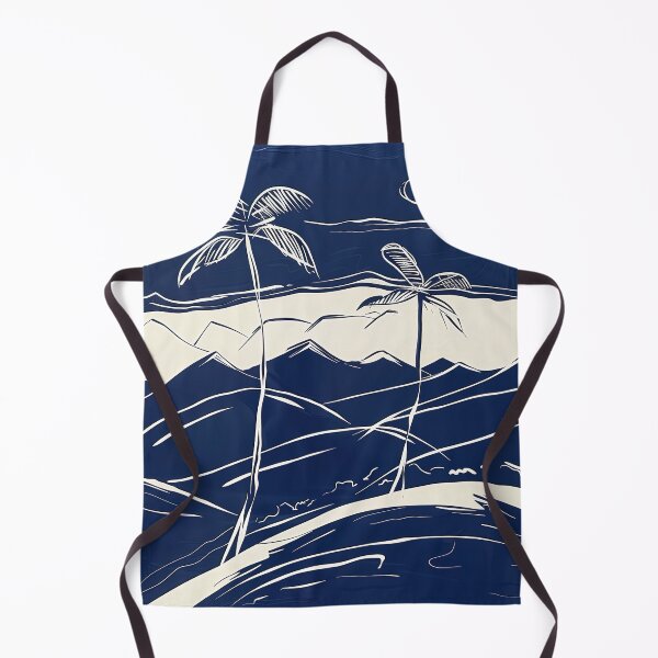Item preview, Brunei landscape - Blue Abstract Art designed and sold by shadow-bloom.