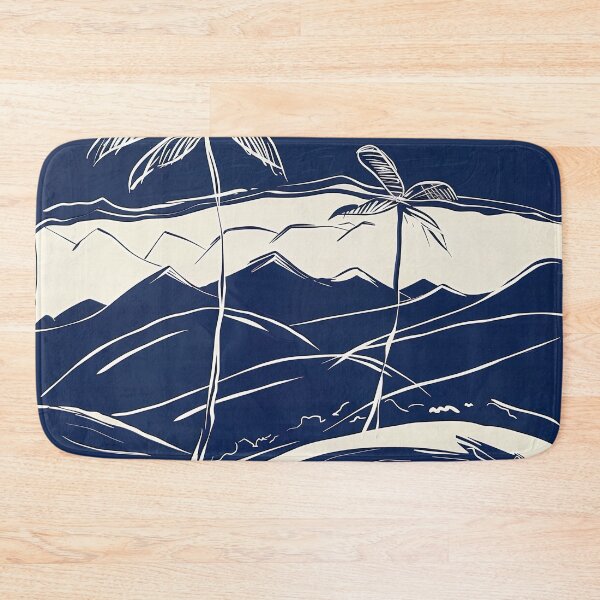Item preview, Brunei landscape - Blue Abstract Art designed and sold by shadow-bloom.