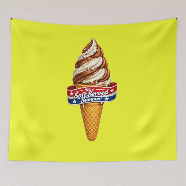Item preview, It’s a Soft Served Summer - Ice Cream Cone designed and sold by shorethings.