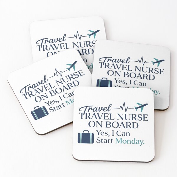 Item preview, Travel Nurse On Board Funny RN Gift Sticker designed and sold by podlook.