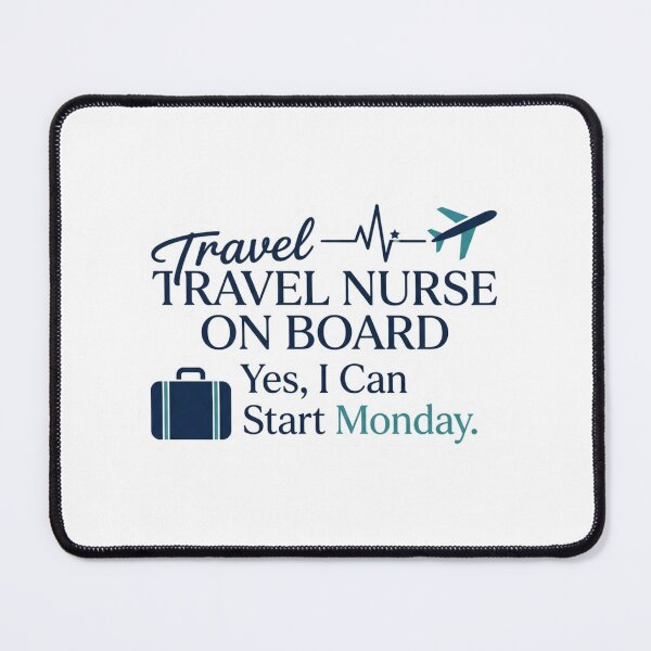 Item preview, Travel Nurse On Board Funny RN Gift Sticker designed and sold by podlook.