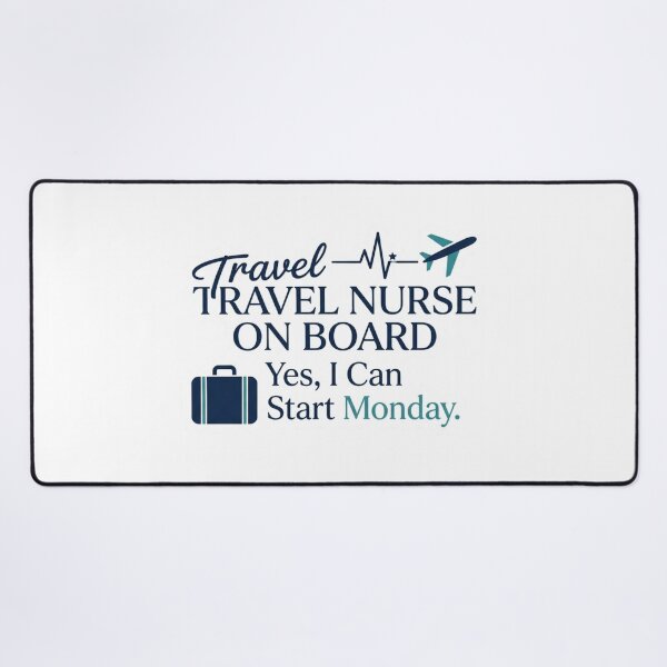 Item preview, Travel Nurse On Board Funny RN Gift Sticker designed and sold by podlook.