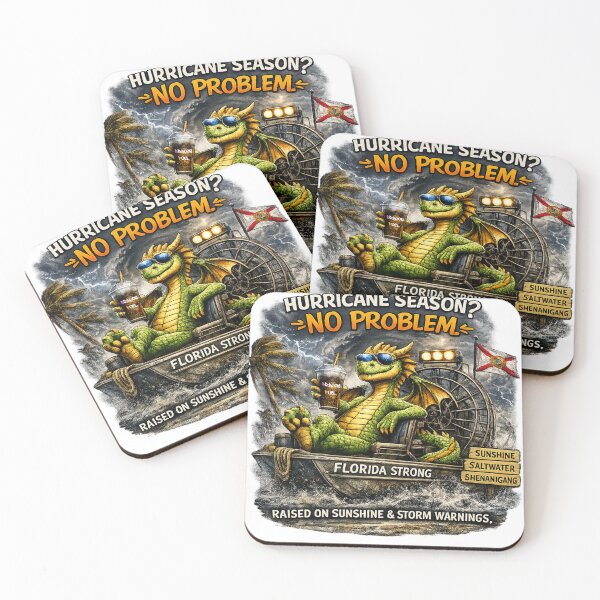 Item preview, Hurricane Season? No Problem | Florida Strong Dragon designed and sold by ButterflyHolly Resource.