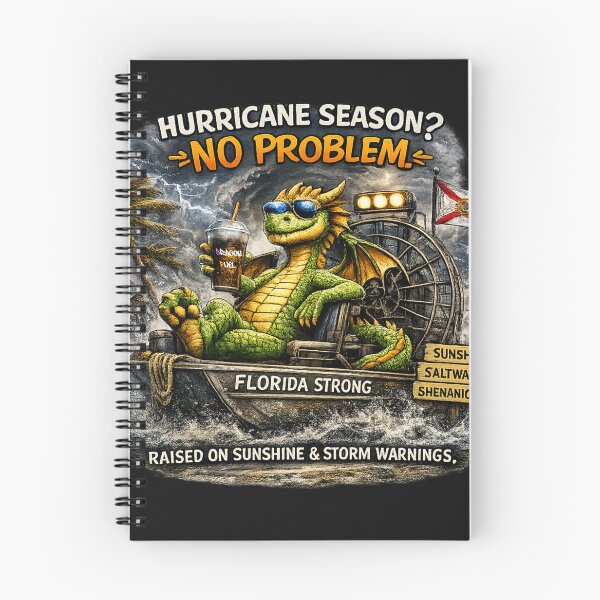 Item preview, Hurricane Season? No Problem | Florida Strong Dragon designed and sold by ButterflyHolly Resource.