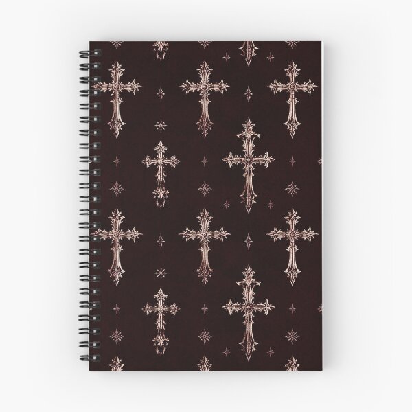 Item preview, Baroque Gothic Cross Pattern in Noir Crimson⁠ designed and sold by cabuks.
