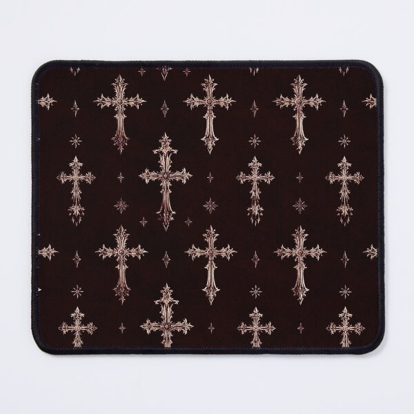 Item preview, Baroque Gothic Cross Pattern in Noir Crimson⁠ designed and sold by cabuks.