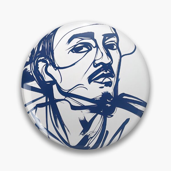 Item preview, Bruneian man, portrait - Blue Abstract Art designed and sold by shadow-bloom.