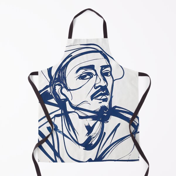 Item preview, Bruneian man, portrait - Blue Abstract Art designed and sold by shadow-bloom.