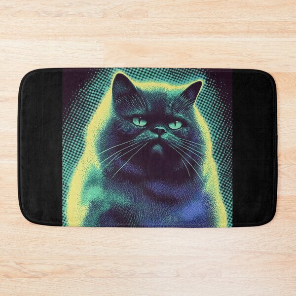 Item preview, Neon Glow Pop Art Boss Cat  designed and sold by ClubVacay.