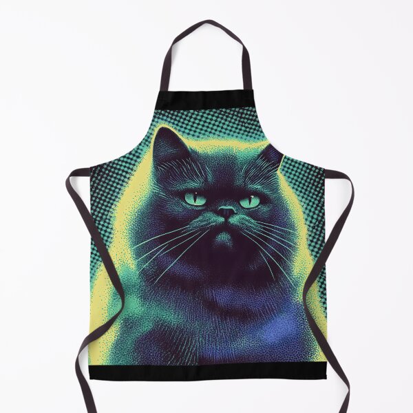 Item preview, Neon Glow Pop Art Boss Cat designed and sold by ClubVacay.