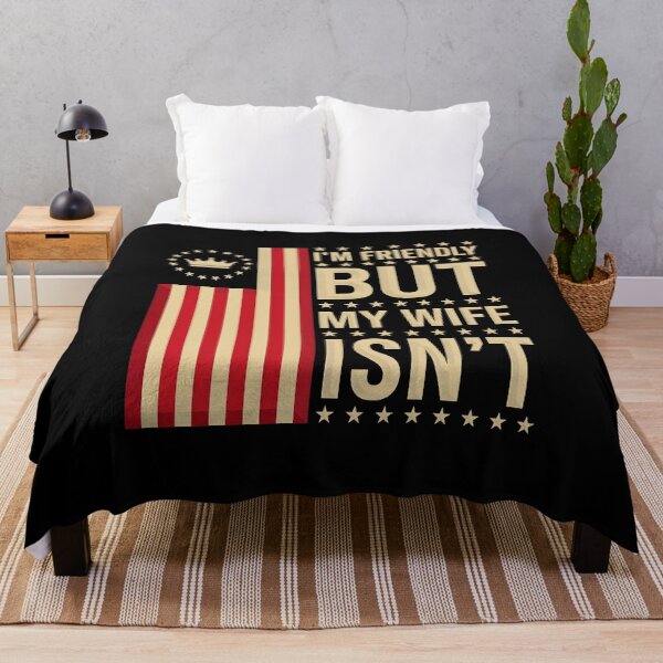 Item preview, I'm Friendly But My Wife Isn't Funny Wife Husband designed and sold by gear-posters.