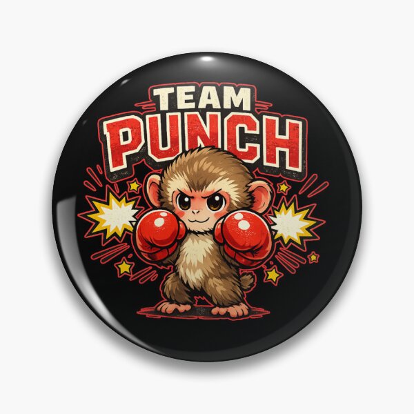 Item preview, Team Punch Baby Monkey Boxer – Cute Japanese Macaque Meme designed and sold by HiPatti.