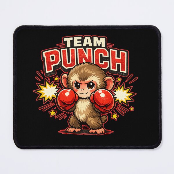 Item preview, Team Punch Baby Monkey Boxer – Cute Japanese Macaque Meme designed and sold by HiPatti.