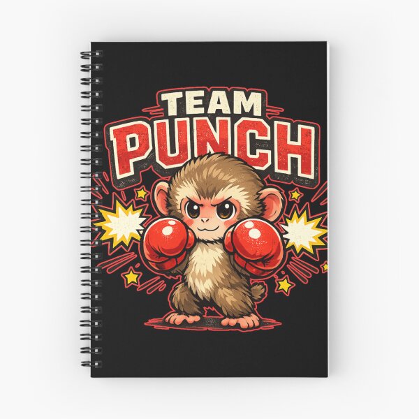 Item preview, Team Punch Baby Monkey Boxer – Cute Japanese Macaque Meme designed and sold by HiPatti.