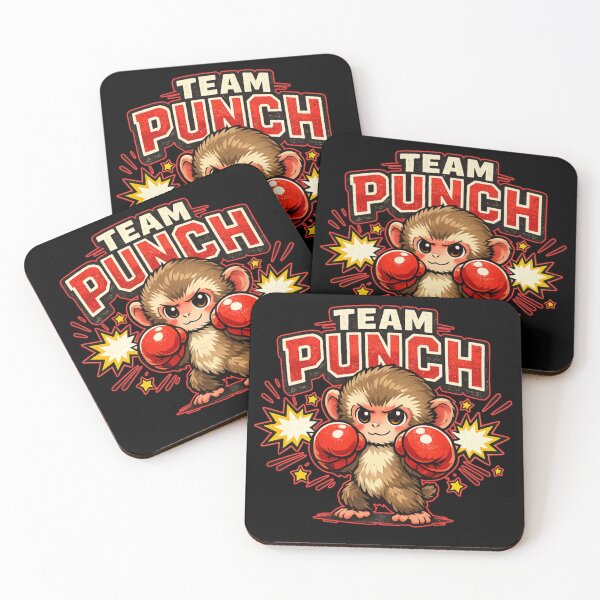 Item preview, Team Punch Baby Monkey Boxer – Cute Japanese Macaque Meme designed and sold by HiPatti.