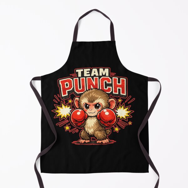 Item preview, Team Punch Baby Monkey Boxer – Cute Japanese Macaque Meme designed and sold by HiPatti.
