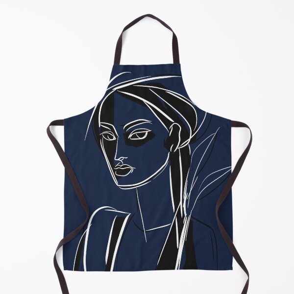Item preview, Bruneian woman - Blue Abstract Art designed and sold by shadow-bloom.