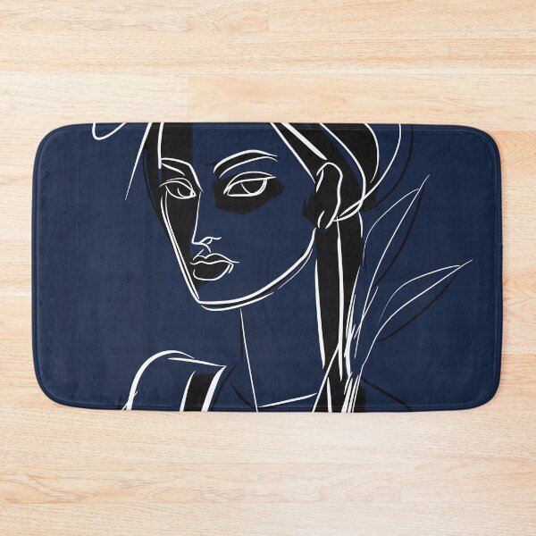Item preview, Bruneian woman - Blue Abstract Art designed and sold by shadow-bloom.