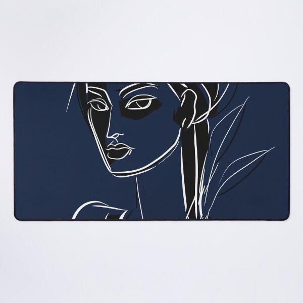 Item preview, Bruneian woman - Blue Abstract Art designed and sold by shadow-bloom.