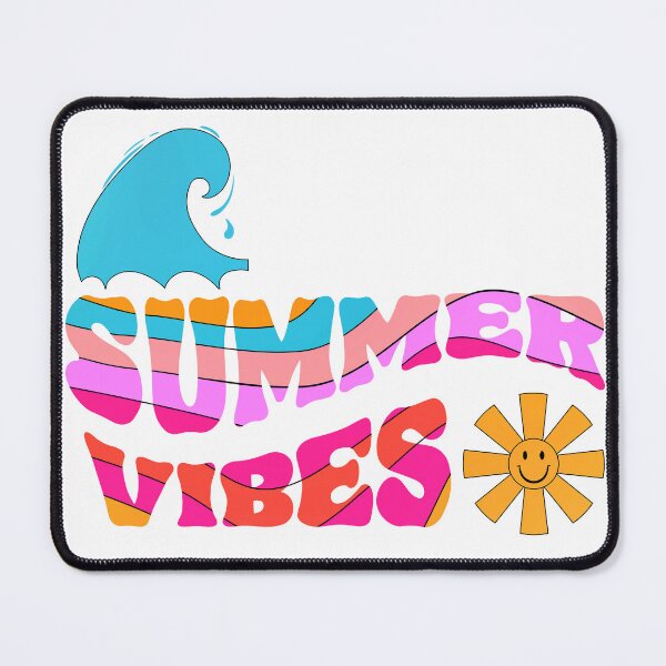 Item preview, 'Summer Vibes' Colorful Saying With Sunshine Smiley Face designed and sold by DEC02.