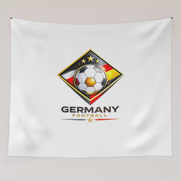 Item preview, Germany Football Ultra Modern Minimal Soccer Design designed and sold by TKOprintdesigns.