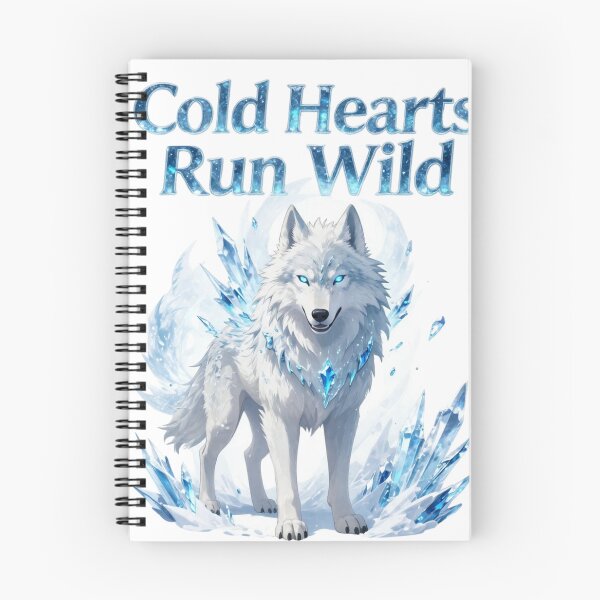 Item preview, Cold Hearts Run Wild Wolf Fantasy Graphic Shirt designed and sold by GoldenPaw Society.